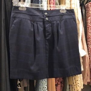 Plaid mini skirt